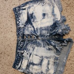 No Boundries White Wash Look Jean Shorts Sz 13